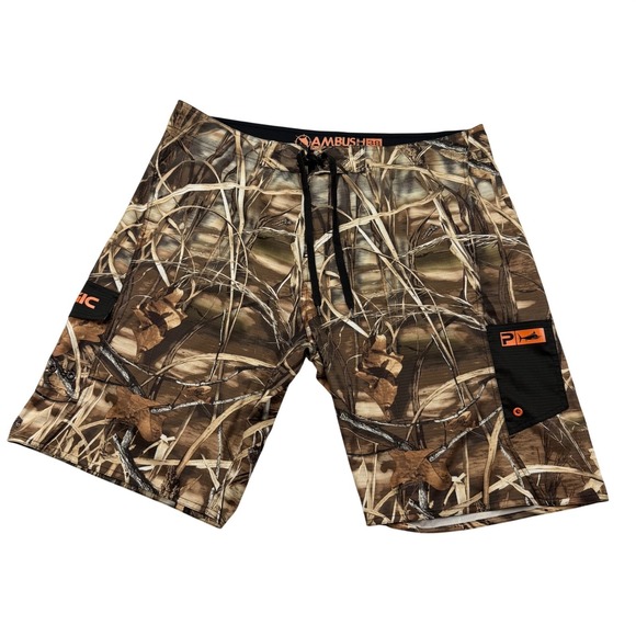 Pelagic Other - Pelagic Ambush Board Shorts Mens 38 Camo Advantage Max-4 HD Fishing Swim Trunks